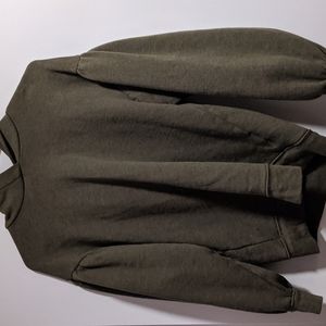 Madewell, puff sleeved, light sweatshirt hoodie.